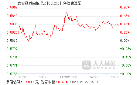 嘉实品质回报混合(011248)基金净值_估值_行情走势—天天基金网