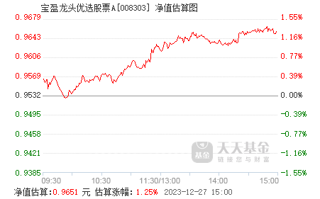 宝盈龙头优选股票a(008303)基金净值_估值_行情走势—天天基金网